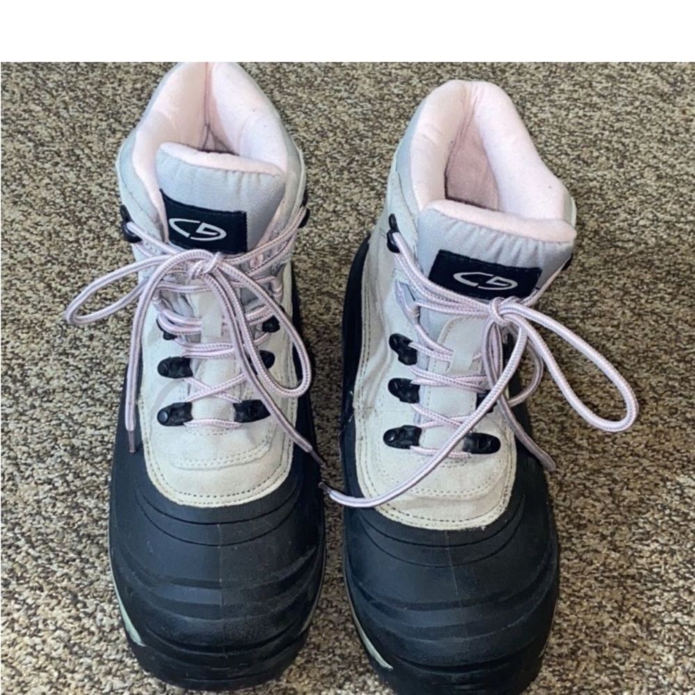 C9 Thermolite Winter Rubber Sole Rain Hiking Winter Snow Boots Leather Size 11